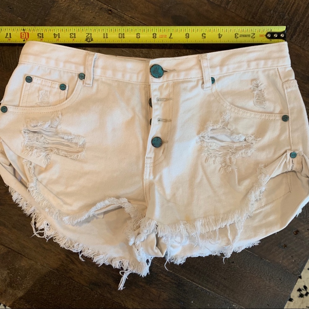 One teaspoon bandits shorts white size 28